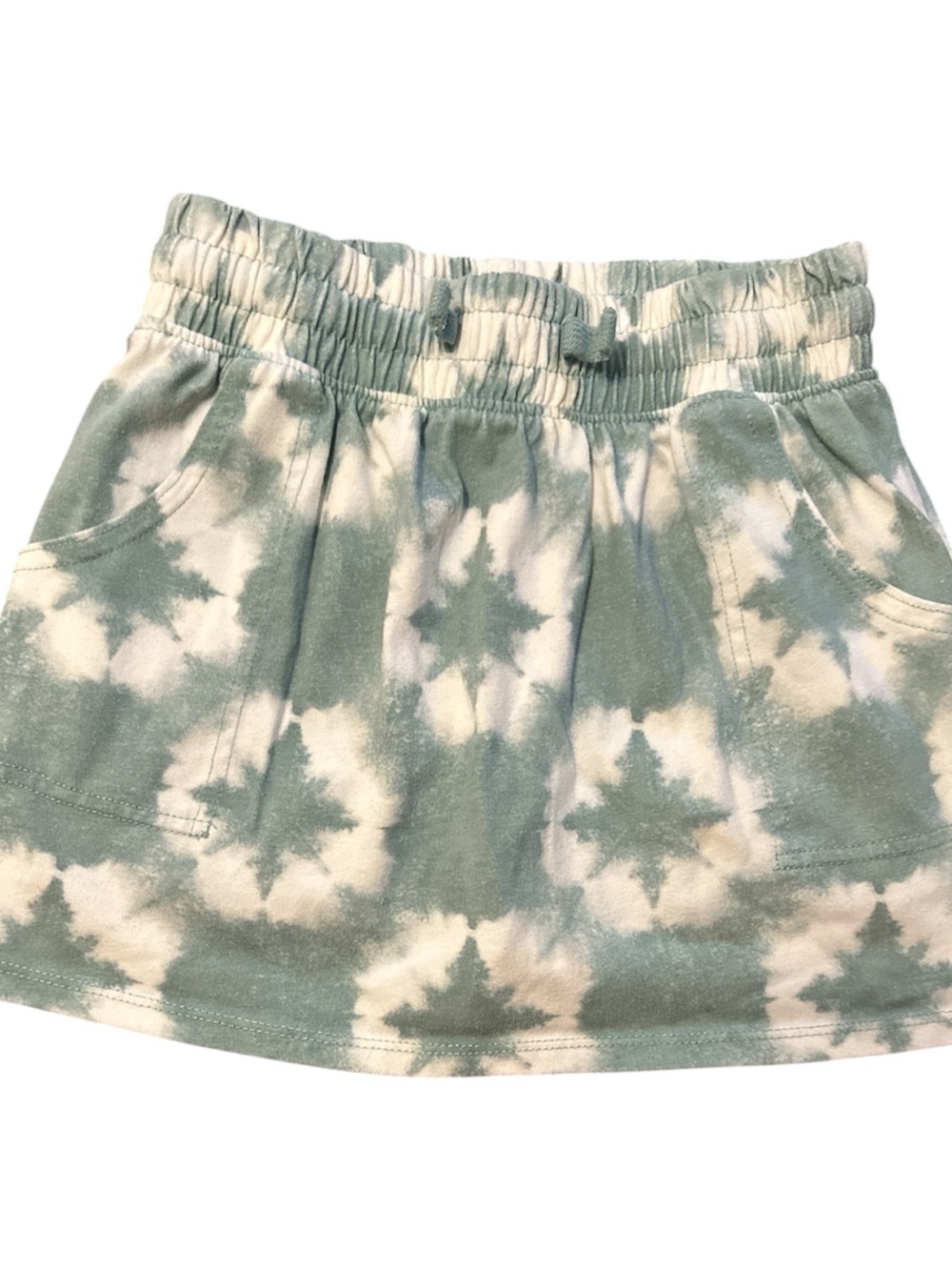 OshKosh B'gosh Green & White Tie-Dye Skort